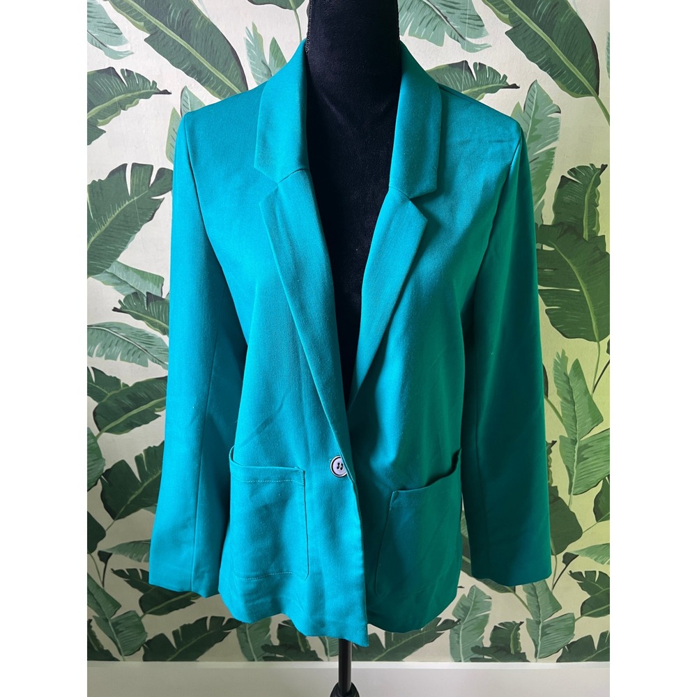 Divided by H&M Blazer Women Size 12 Teal